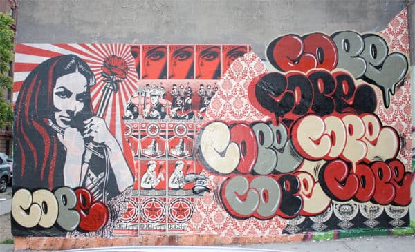  by Cope2, Shepard Fairey in New York City