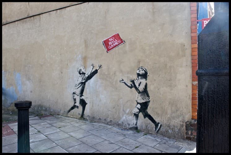  by Banksy in London