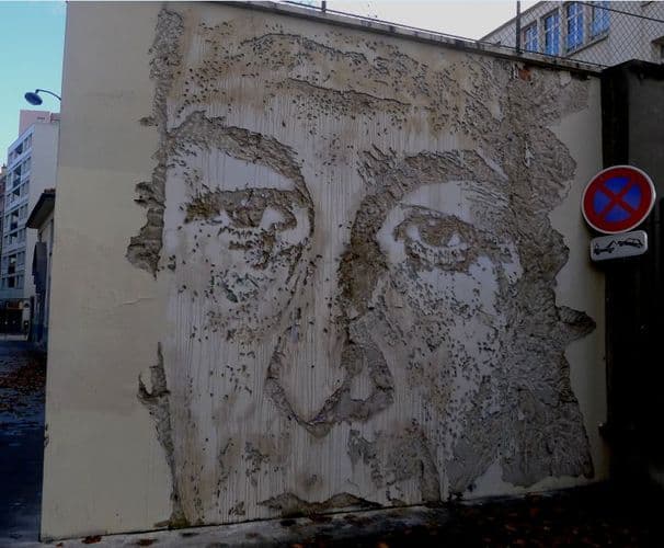  by Vhils in Paris