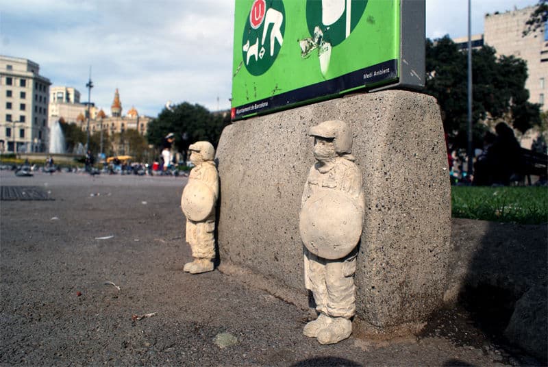  by Isaac Cordal in Barcelona